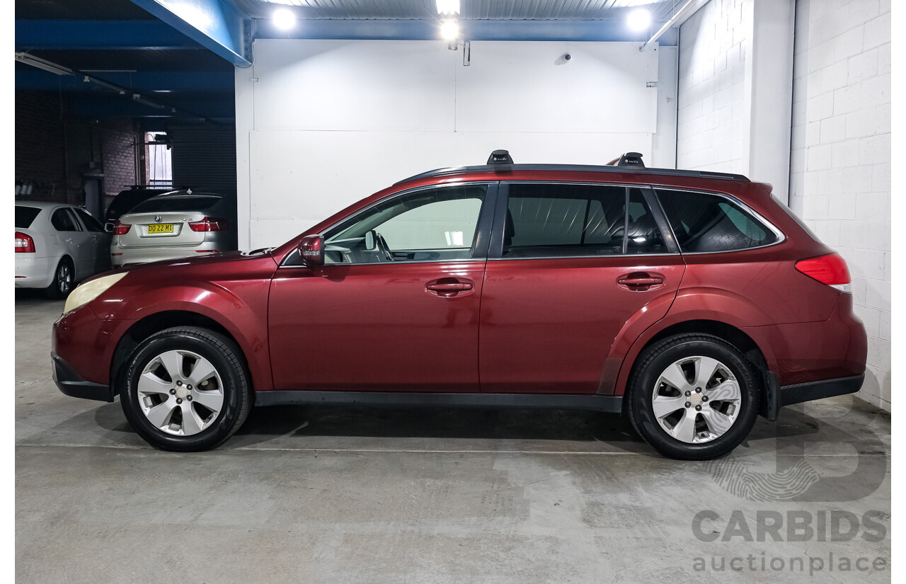 12/2009 Subaru Outback 2.5i Premium MY10 4d Wagon Red 2.5L