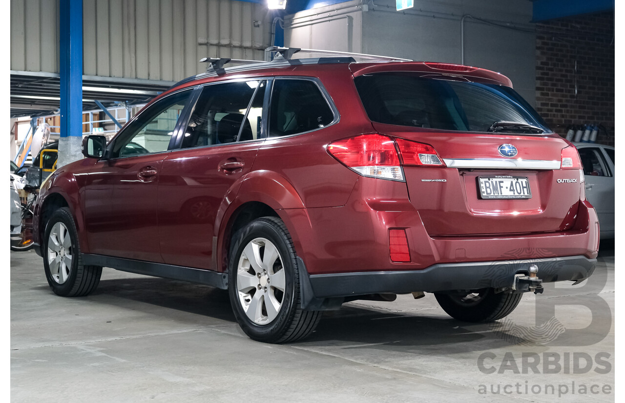 12/2009 Subaru Outback 2.5i Premium MY10 4d Wagon Red 2.5L