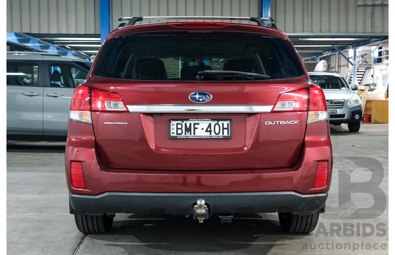 12/2009 Subaru Outback 2.5i Premium MY10 4d Wagon Red 2.5L