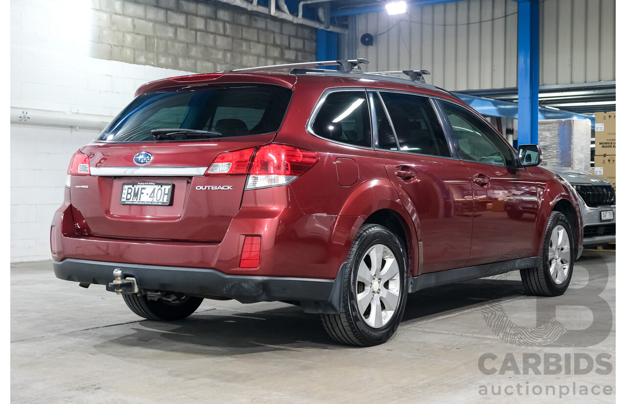 12/2009 Subaru Outback 2.5i Premium MY10 4d Wagon Red 2.5L