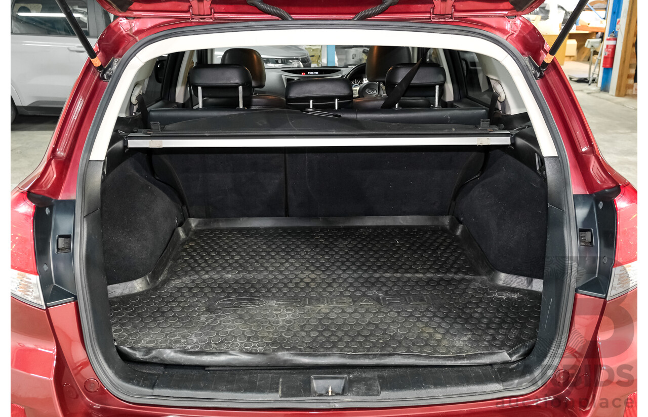 12/2009 Subaru Outback 2.5i Premium MY10 4d Wagon Red 2.5L