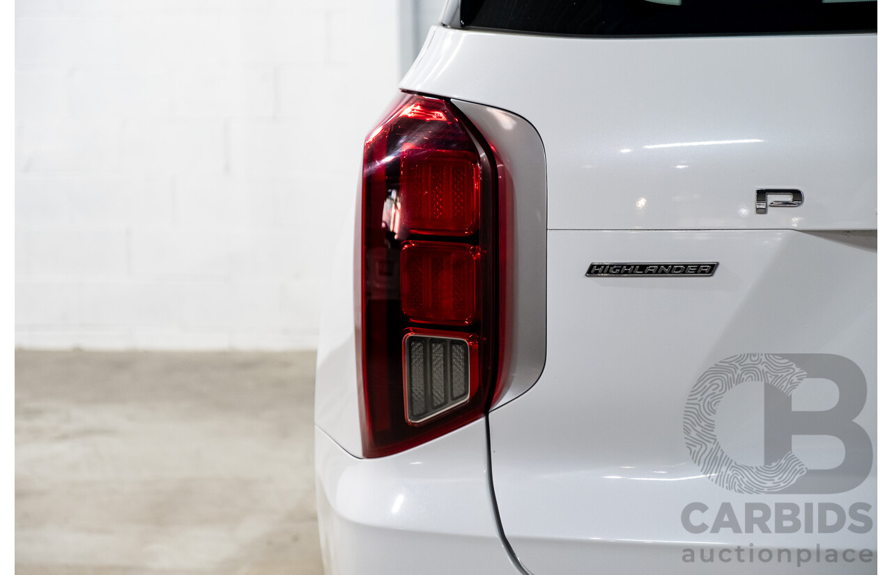 08/2021 Hyundai Palisade Highlander (AWD) LX2.V2 MY22 4d Wagon Hyper White Turbo Diesel 2.2L