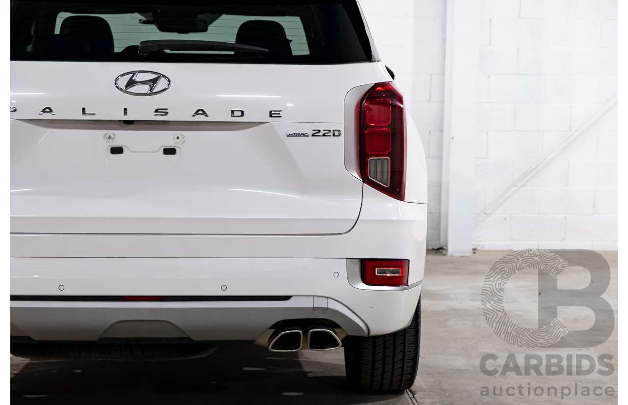 08/2021 Hyundai Palisade Highlander (AWD) LX2.V2 MY22 4d Wagon Hyper White Turbo Diesel 2.2L