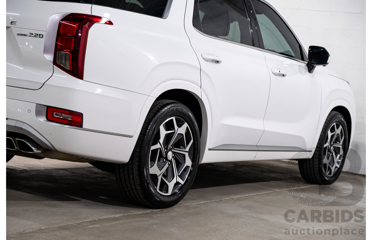 08/2021 Hyundai Palisade Highlander (AWD) LX2.V2 MY22 4d Wagon Hyper White Turbo Diesel 2.2L