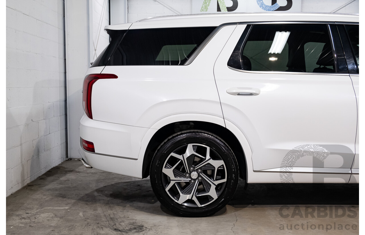 08/2021 Hyundai Palisade Highlander (AWD) LX2.V2 MY22 4d Wagon Hyper White Turbo Diesel 2.2L