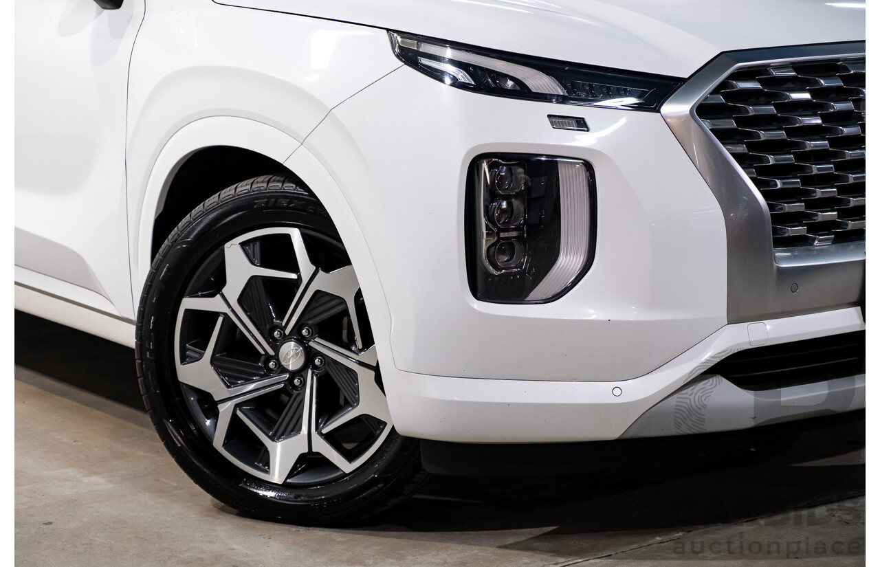 08/2021 Hyundai Palisade Highlander (AWD) LX2.V2 MY22 4d Wagon Hyper White Turbo Diesel 2.2L