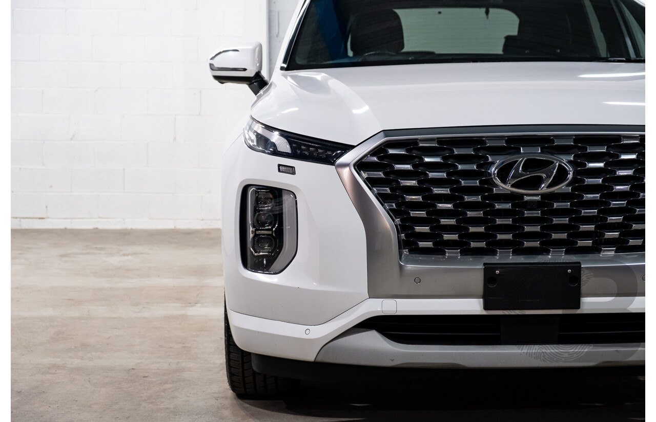 08/2021 Hyundai Palisade Highlander (AWD) LX2.V2 MY22 4d Wagon Hyper White Turbo Diesel 2.2L