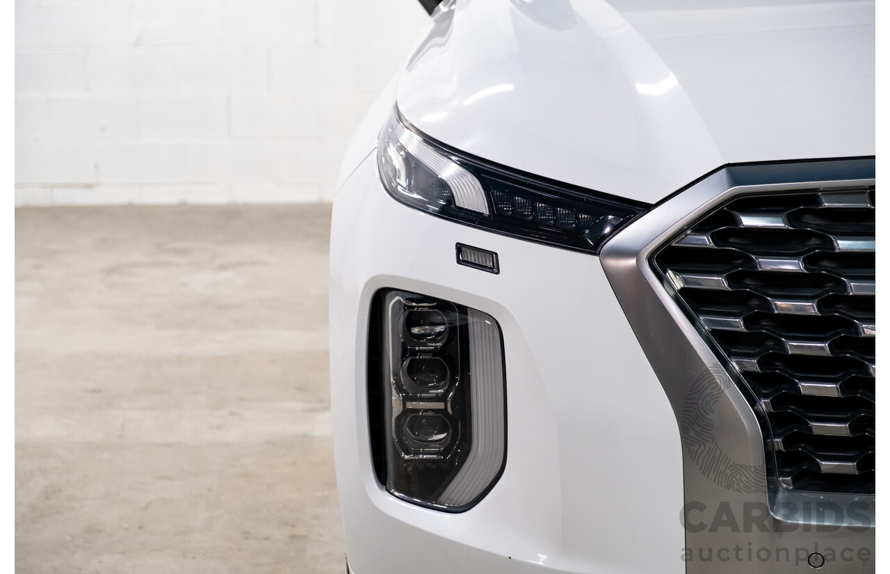 08/2021 Hyundai Palisade Highlander (AWD) LX2.V2 MY22 4d Wagon Hyper White Turbo Diesel 2.2L