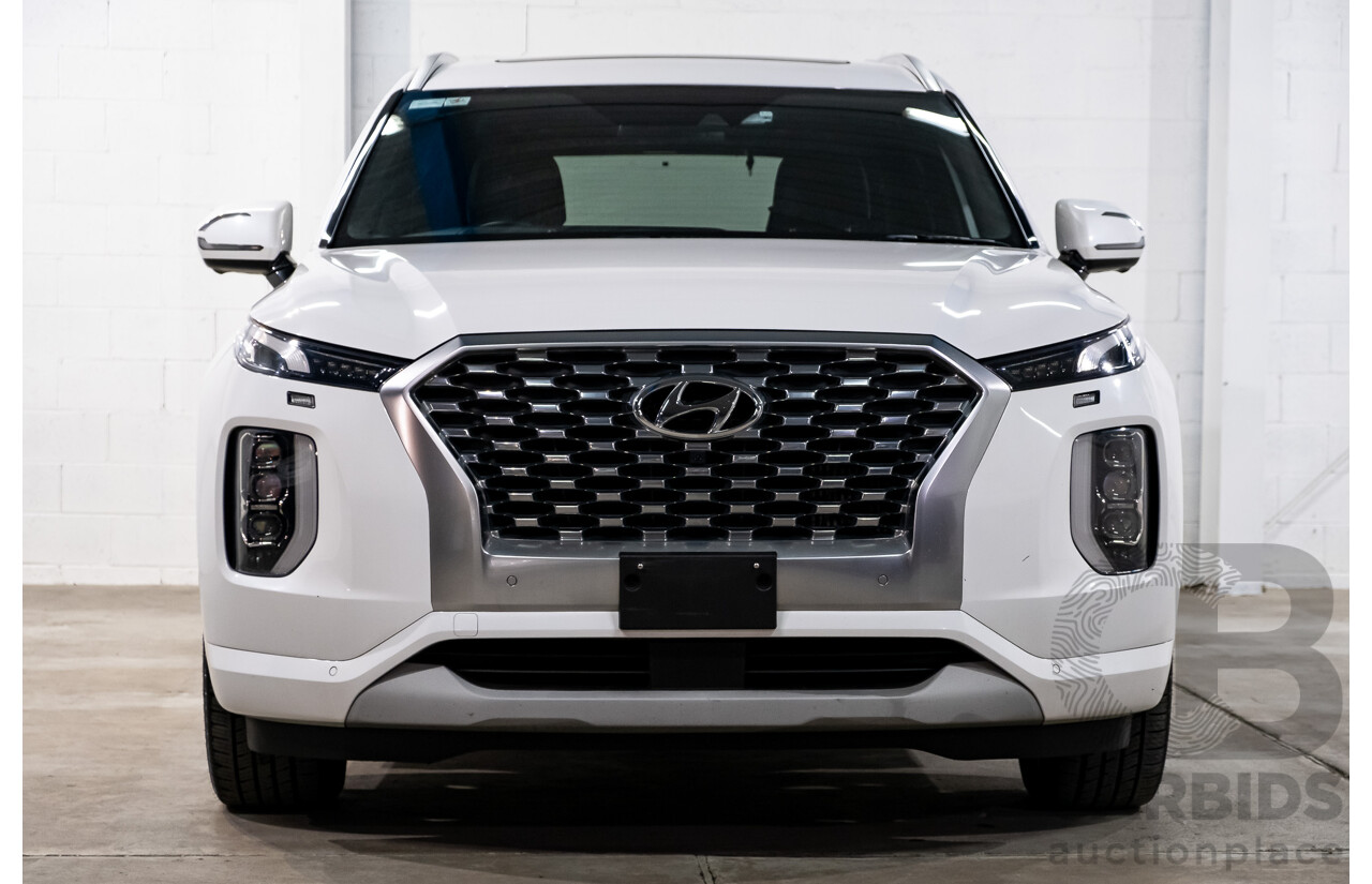 08/2021 Hyundai Palisade Highlander (AWD) LX2.V2 MY22 4d Wagon Hyper White Turbo Diesel 2.2L