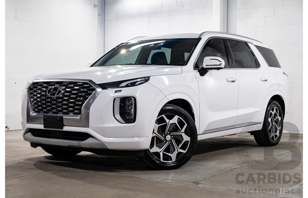 08/2021 Hyundai Palisade Highlander (AWD) LX2.V2 MY22 4d Wagon Hyper White Turbo Diesel 2.2L