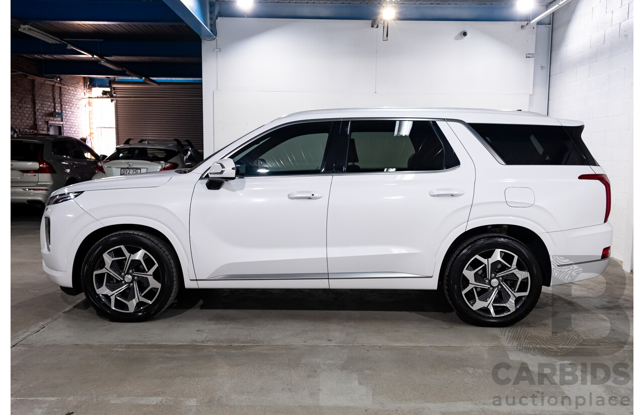 08/2021 Hyundai Palisade Highlander (AWD) LX2.V2 MY22 4d Wagon Hyper White Turbo Diesel 2.2L