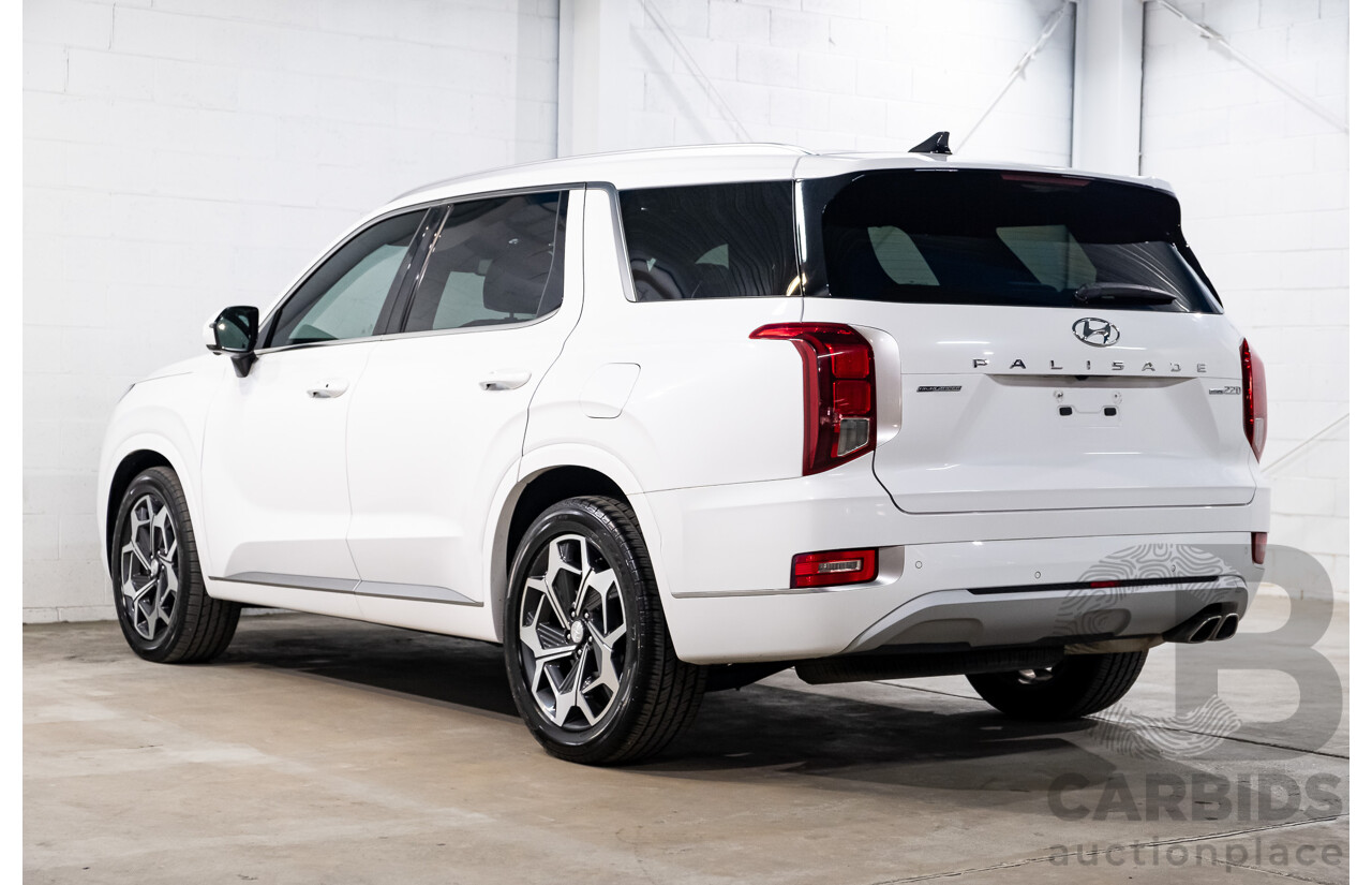 08/2021 Hyundai Palisade Highlander (AWD) LX2.V2 MY22 4d Wagon Hyper White Turbo Diesel 2.2L