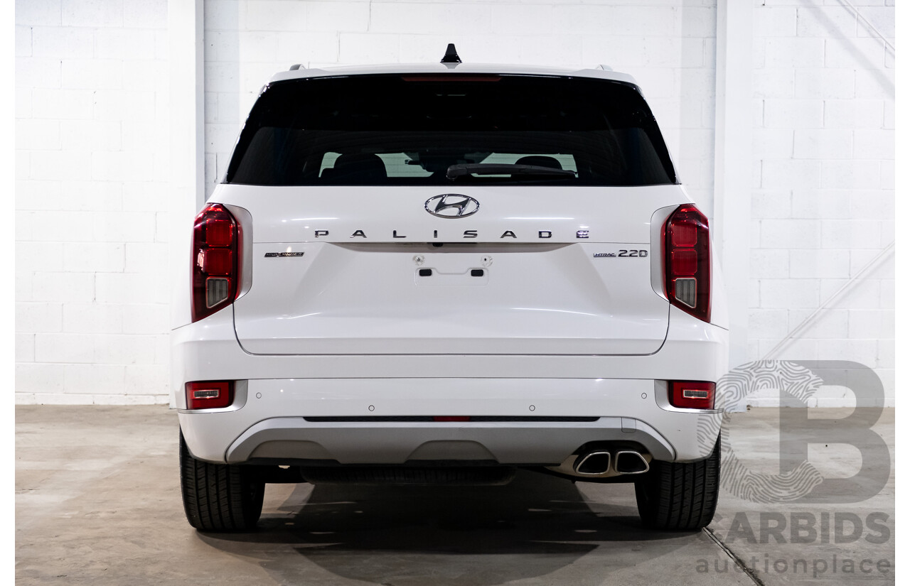 08/2021 Hyundai Palisade Highlander (AWD) LX2.V2 MY22 4d Wagon Hyper White Turbo Diesel 2.2L