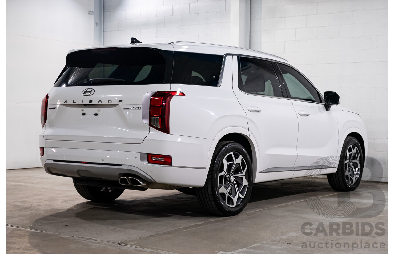 08/2021 Hyundai Palisade Highlander (AWD) LX2.V2 MY22 4d Wagon Hyper White Turbo Diesel 2.2L