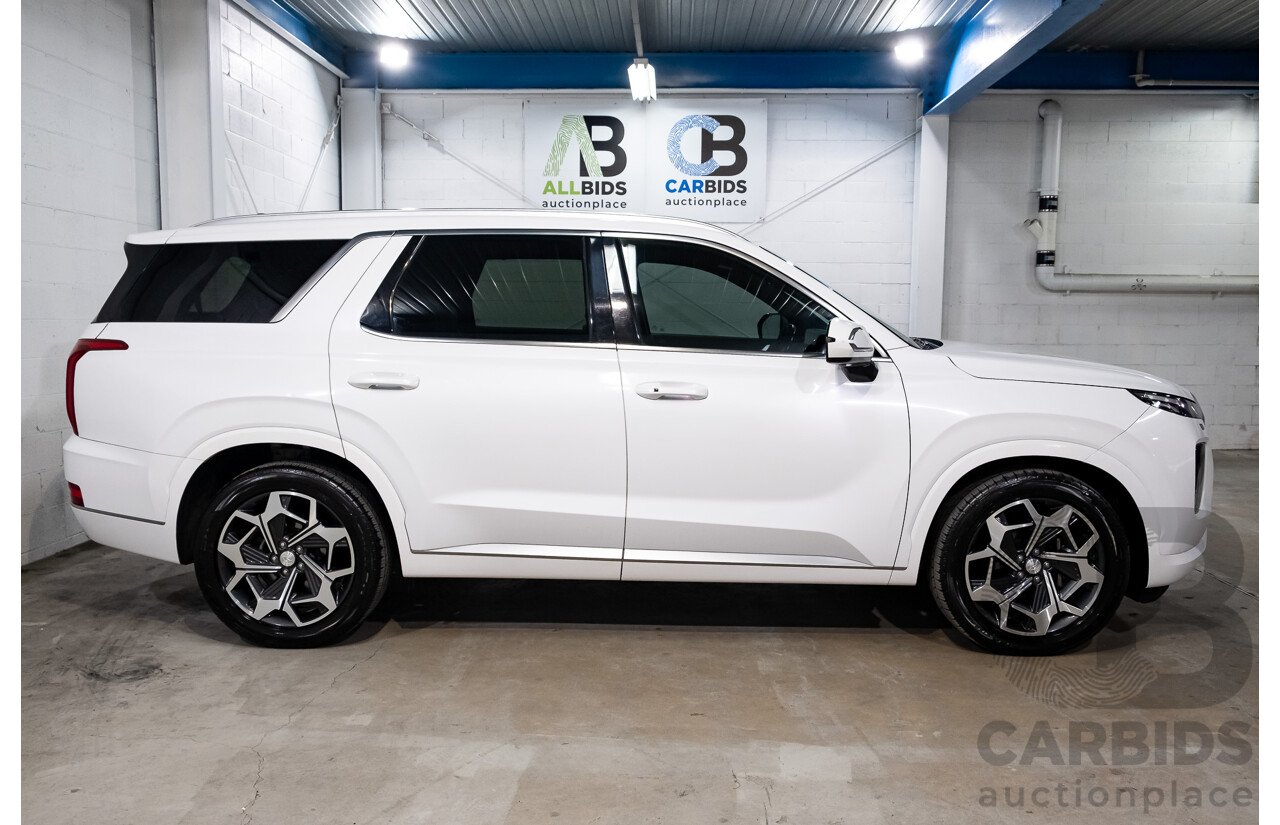 08/2021 Hyundai Palisade Highlander (AWD) LX2.V2 MY22 4d Wagon Hyper White Turbo Diesel 2.2L