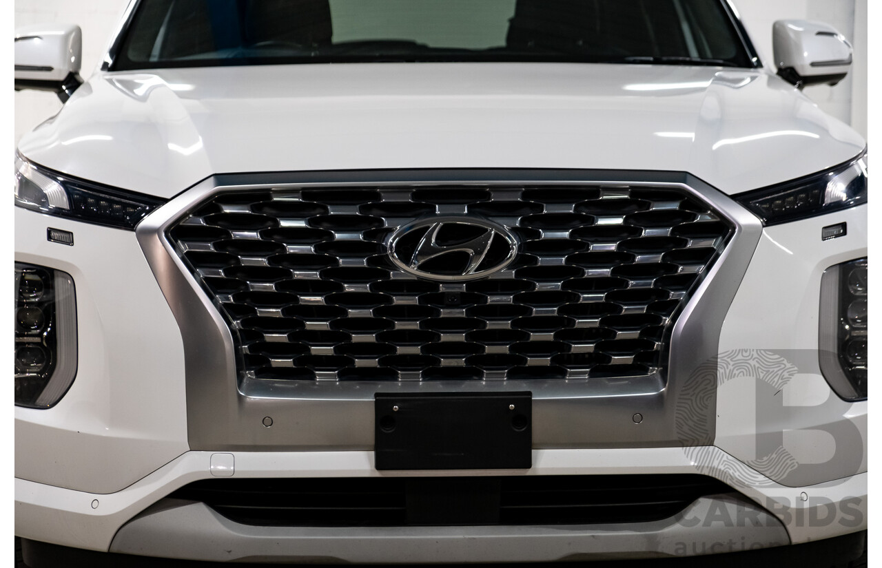 08/2021 Hyundai Palisade Highlander (AWD) LX2.V2 MY22 4d Wagon Hyper White Turbo Diesel 2.2L