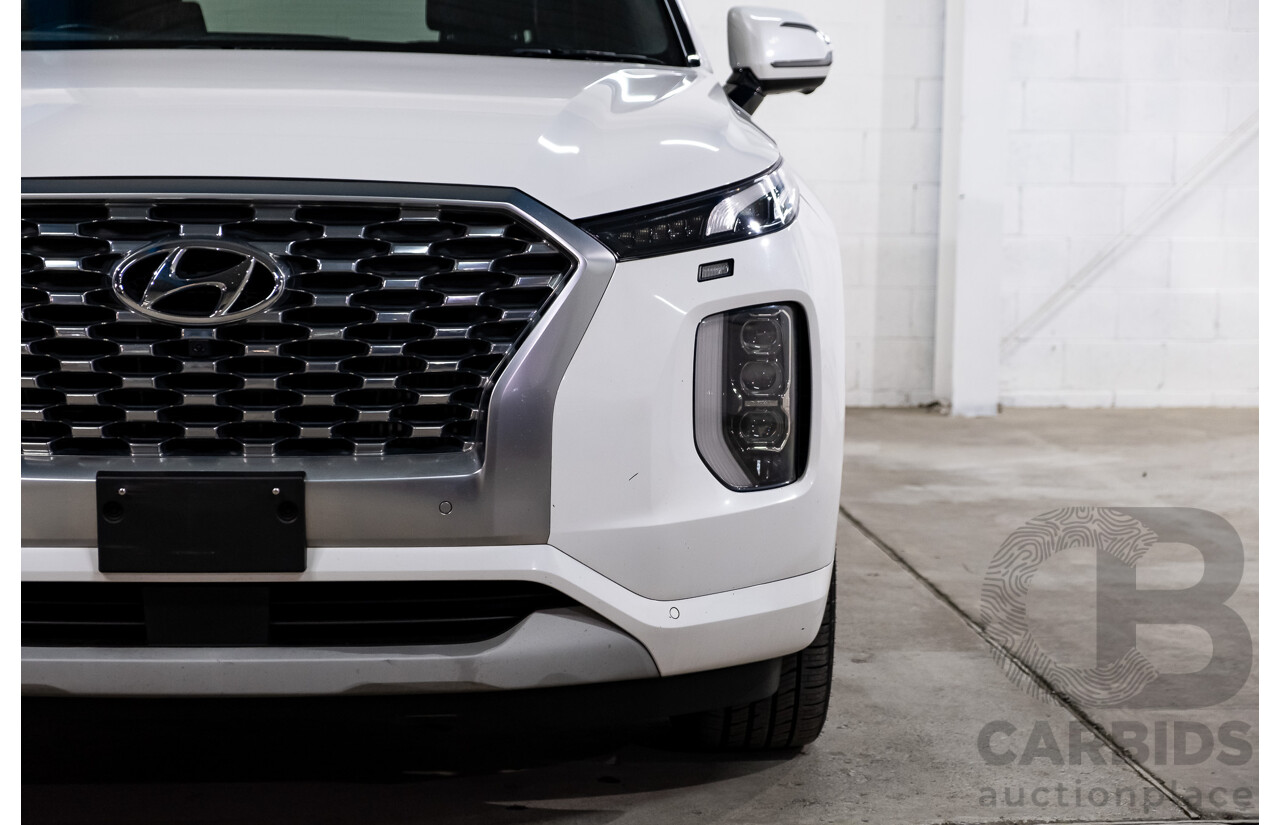 08/2021 Hyundai Palisade Highlander (AWD) LX2.V2 MY22 4d Wagon Hyper White Turbo Diesel 2.2L
