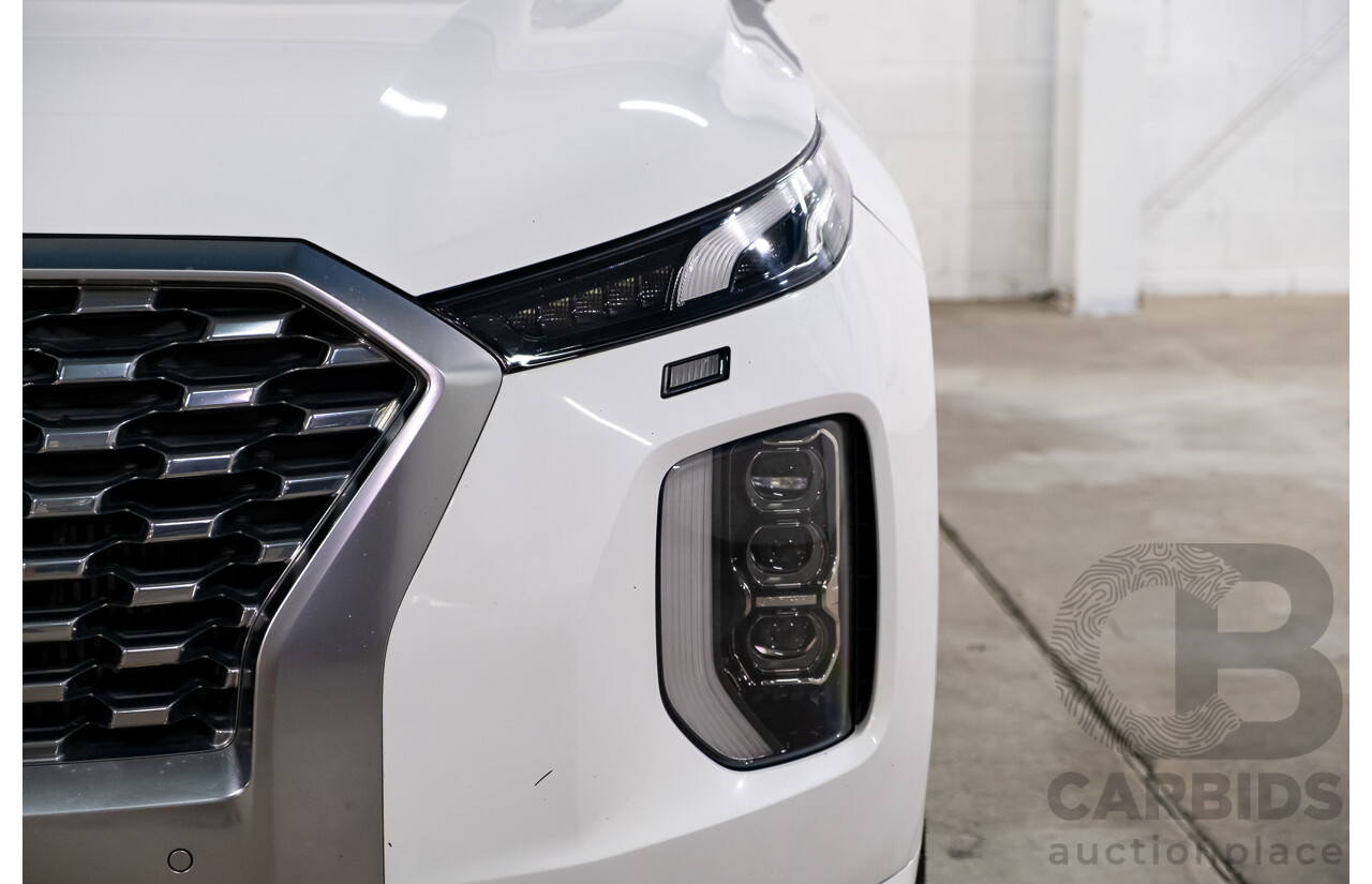 08/2021 Hyundai Palisade Highlander (AWD) LX2.V2 MY22 4d Wagon Hyper White Turbo Diesel 2.2L