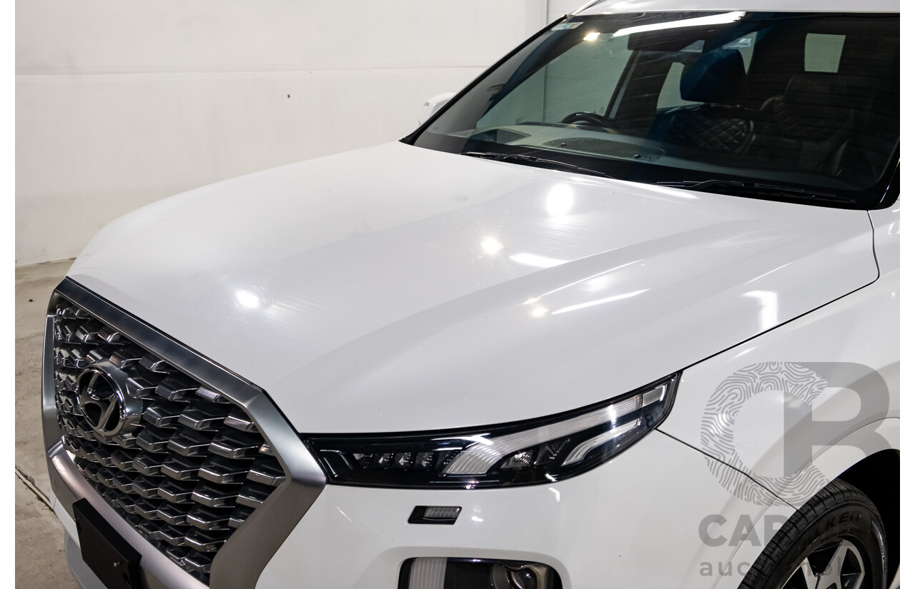 08/2021 Hyundai Palisade Highlander (AWD) LX2.V2 MY22 4d Wagon Hyper White Turbo Diesel 2.2L