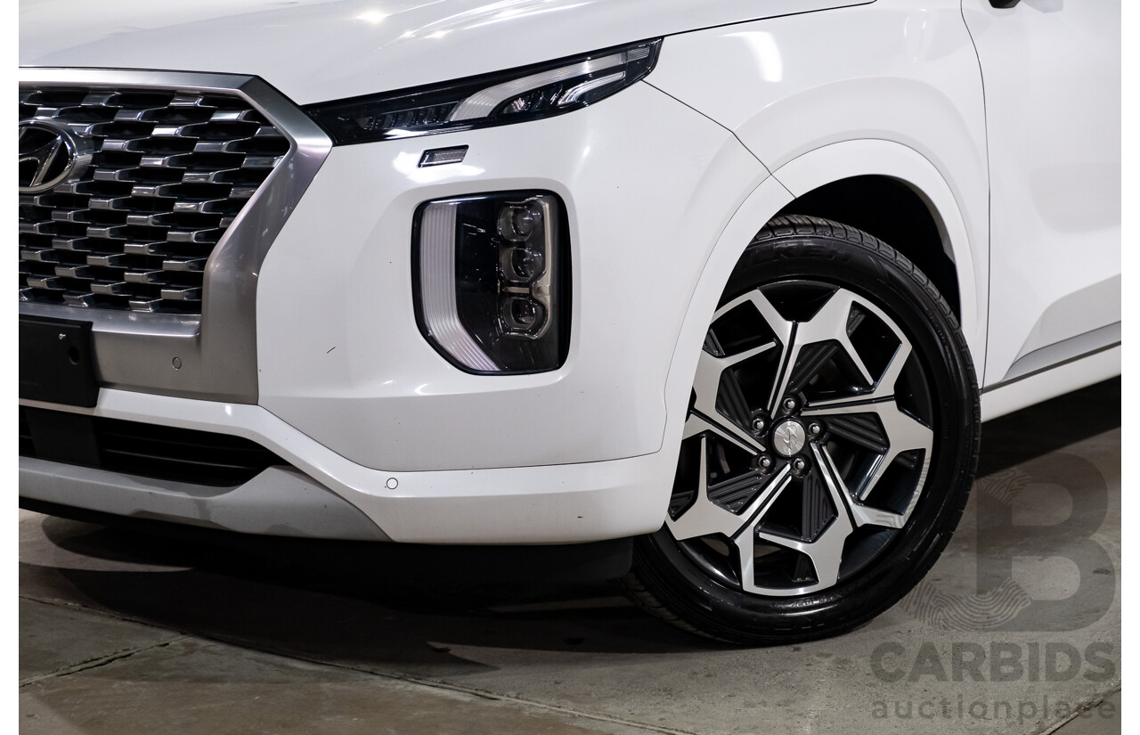 08/2021 Hyundai Palisade Highlander (AWD) LX2.V2 MY22 4d Wagon Hyper White Turbo Diesel 2.2L