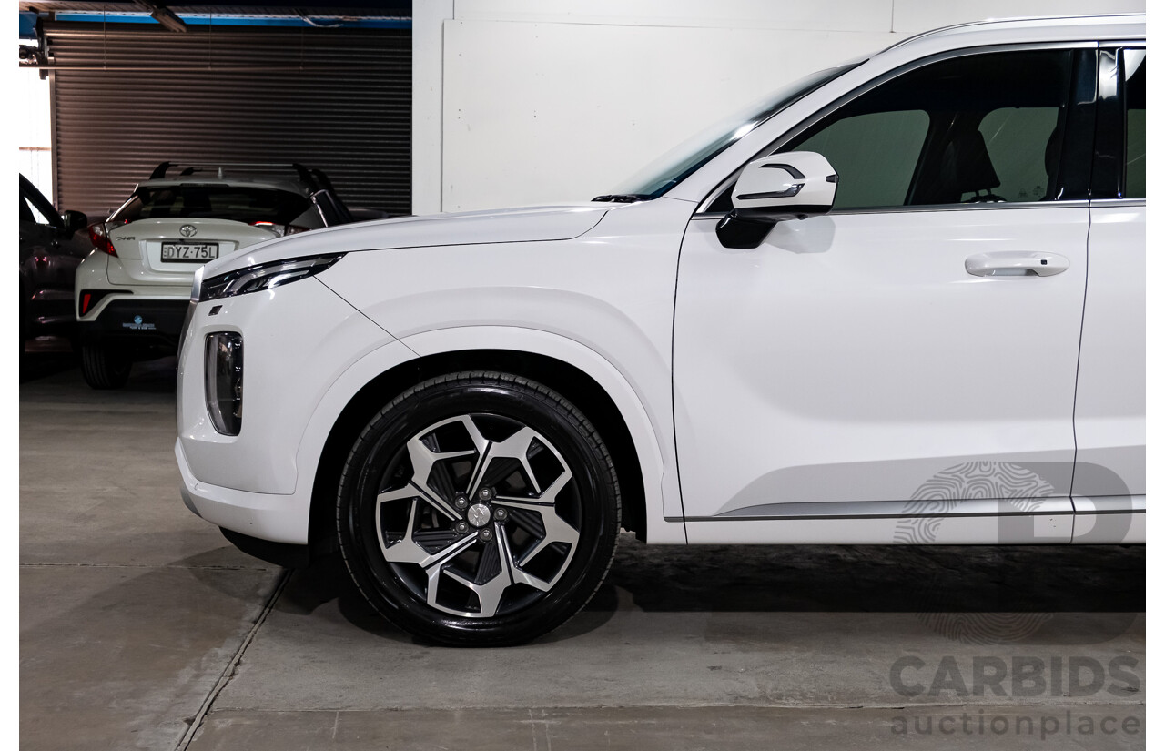 08/2021 Hyundai Palisade Highlander (AWD) LX2.V2 MY22 4d Wagon Hyper White Turbo Diesel 2.2L