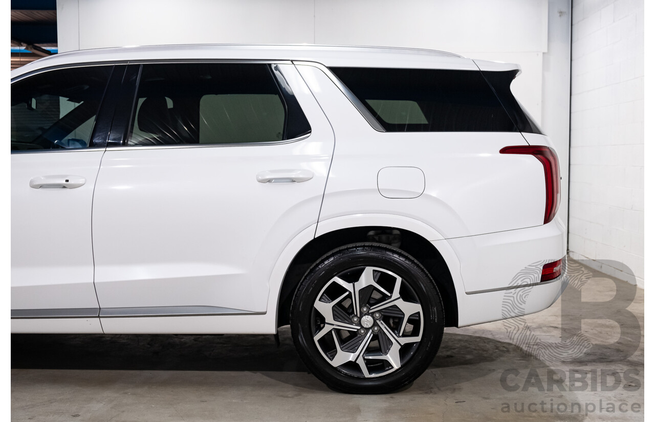 08/2021 Hyundai Palisade Highlander (AWD) LX2.V2 MY22 4d Wagon Hyper White Turbo Diesel 2.2L