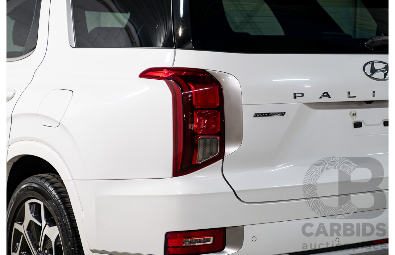 08/2021 Hyundai Palisade Highlander (AWD) LX2.V2 MY22 4d Wagon Hyper White Turbo Diesel 2.2L
