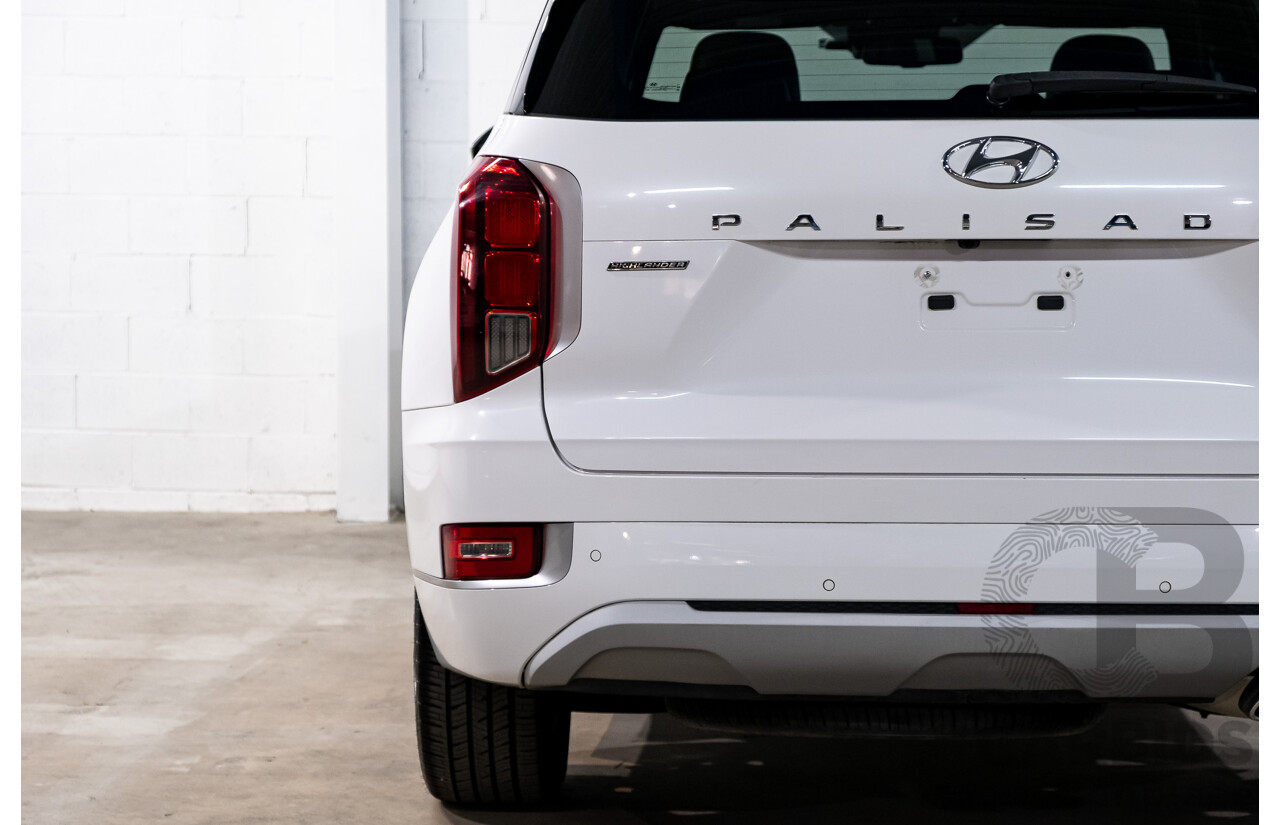 08/2021 Hyundai Palisade Highlander (AWD) LX2.V2 MY22 4d Wagon Hyper White Turbo Diesel 2.2L
