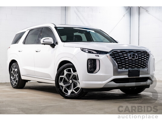 08/2021 Hyundai Palisade Highlander (AWD) LX2.V2 MY22 4d Wagon Hyper White Turbo Diesel 2.2L