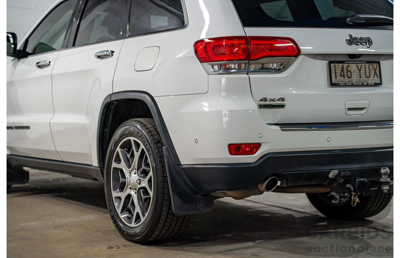 1/2019 Jeep Grand Cherokee Limited (4x4) WK MY18 4d Wagon Bright White Turbo Diesel V6 3.0L