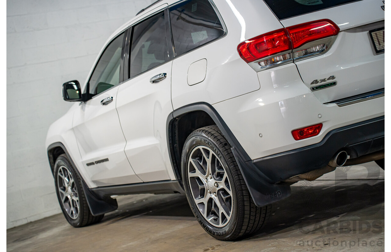 1/2019 Jeep Grand Cherokee Limited (4x4) WK MY18 4d Wagon Bright White Turbo Diesel V6 3.0L