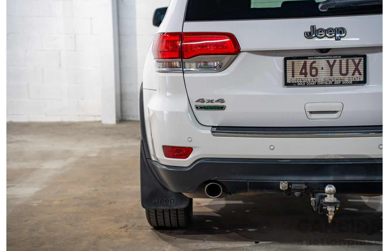 1/2019 Jeep Grand Cherokee Limited (4x4) WK MY18 4d Wagon Bright White Turbo Diesel V6 3.0L