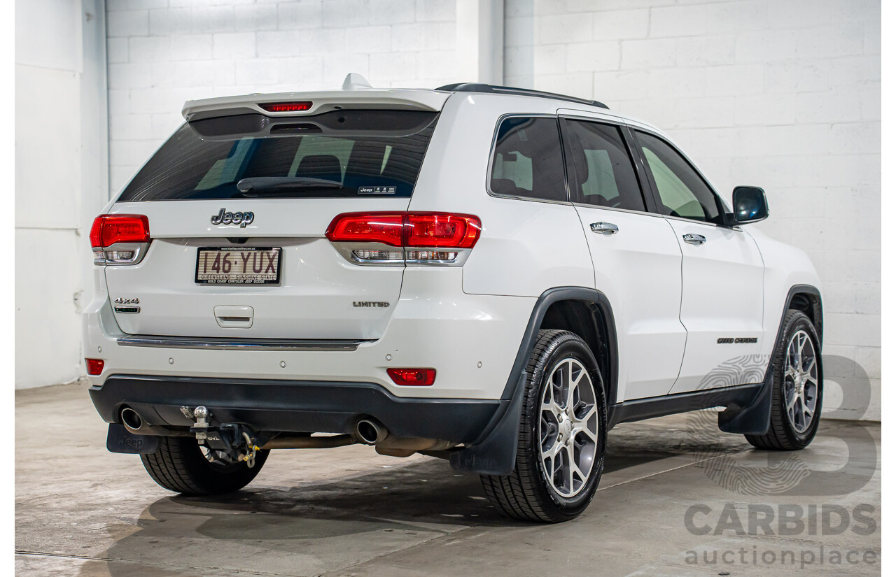 1/2019 Jeep Grand Cherokee Limited (4x4) WK MY18 4d Wagon Bright White Turbo Diesel V6 3.0L