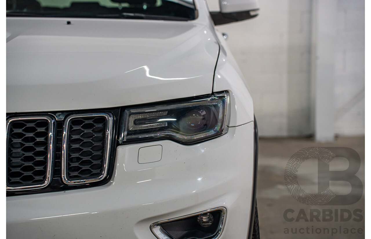 1/2019 Jeep Grand Cherokee Limited (4x4) WK MY18 4d Wagon Bright White Turbo Diesel V6 3.0L
