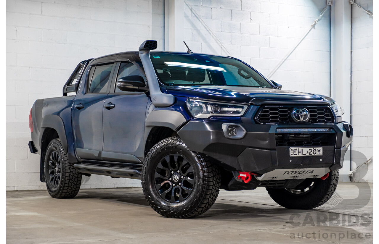09/2020 Toyota Hilux RUGGED X (4x4) GUN126R Facelift 4d Double Cab P/Up Nebula Blue Turbo Diesel 2.8L