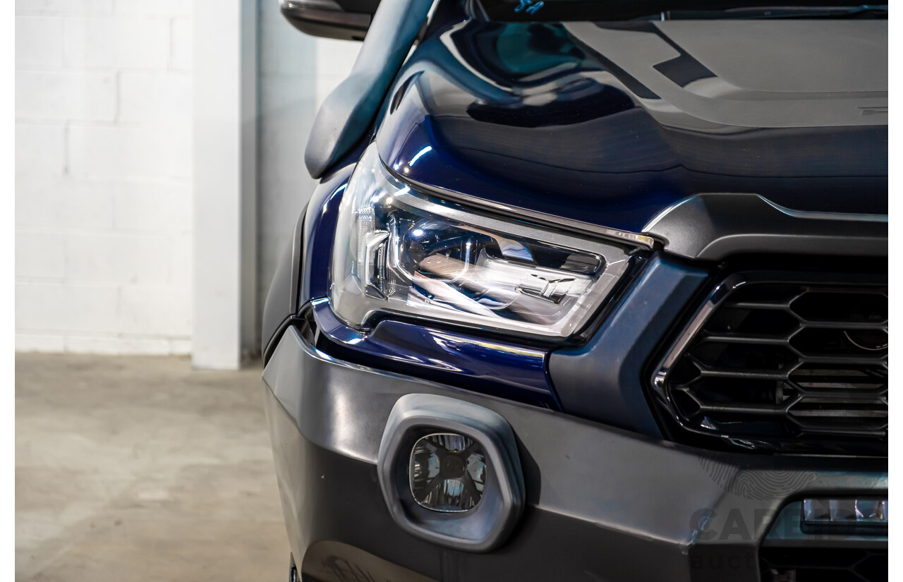 09/2020 Toyota Hilux RUGGED X (4x4) GUN126R Facelift 4d Double Cab P/Up Nebula Blue Turbo Diesel 2.8L
