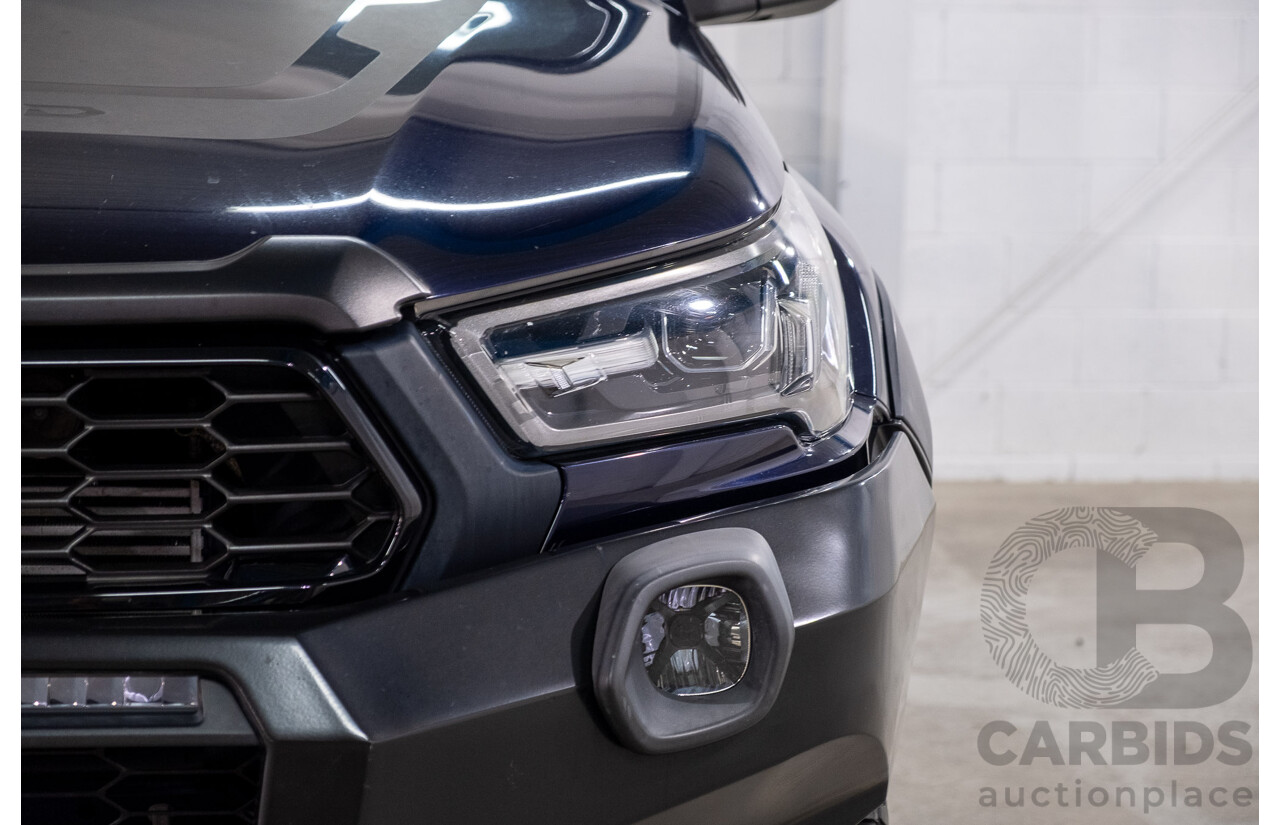 09/2020 Toyota Hilux RUGGED X (4x4) GUN126R Facelift 4d Double Cab P/Up Nebula Blue Turbo Diesel 2.8L