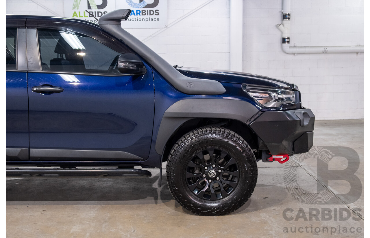 09/2020 Toyota Hilux RUGGED X (4x4) GUN126R Facelift 4d Double Cab P/Up Nebula Blue Turbo Diesel 2.8L