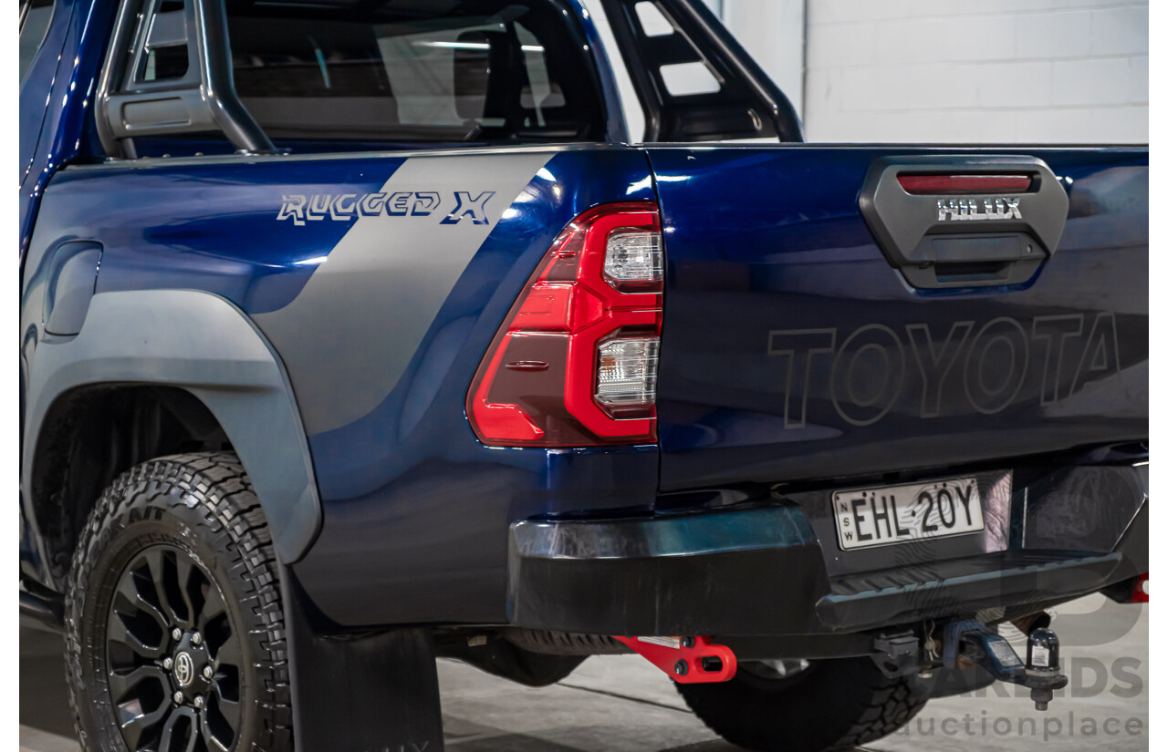 09/2020 Toyota Hilux RUGGED X (4x4) GUN126R Facelift 4d Double Cab P/Up Nebula Blue Turbo Diesel 2.8L