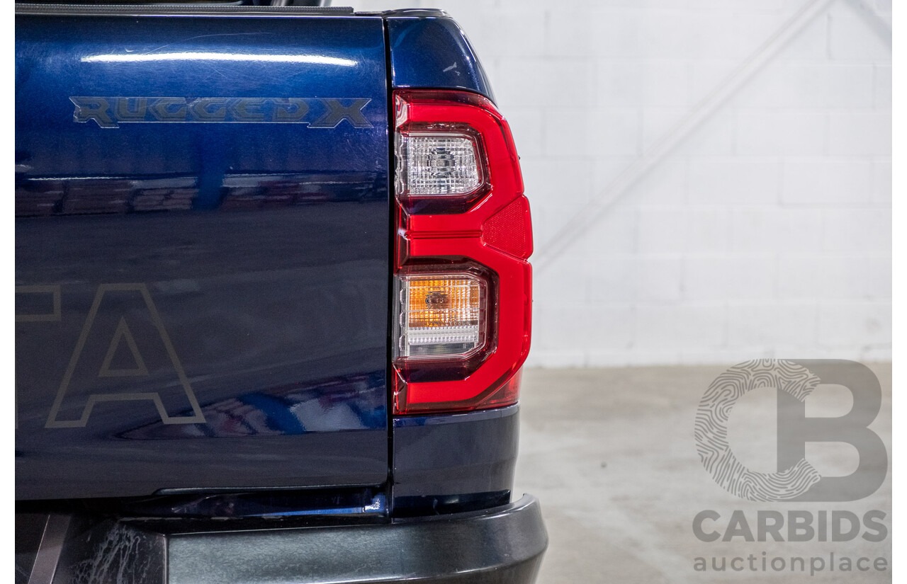 09/2020 Toyota Hilux RUGGED X (4x4) GUN126R Facelift 4d Double Cab P/Up Nebula Blue Turbo Diesel 2.8L