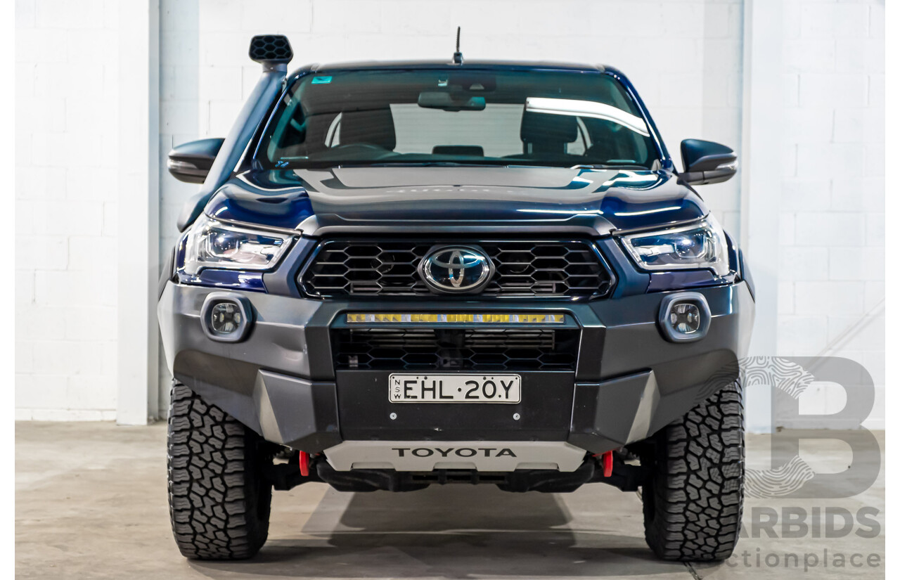 09/2020 Toyota Hilux RUGGED X (4x4) GUN126R Facelift 4d Double Cab P/Up Nebula Blue Turbo Diesel 2.8L