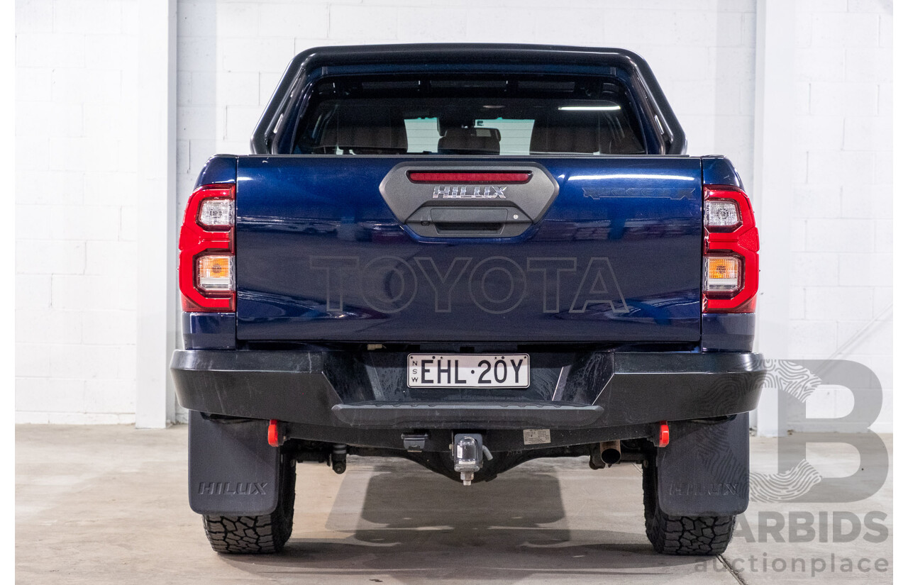 09/2020 Toyota Hilux RUGGED X (4x4) GUN126R Facelift 4d Double Cab P/Up Nebula Blue Turbo Diesel 2.8L