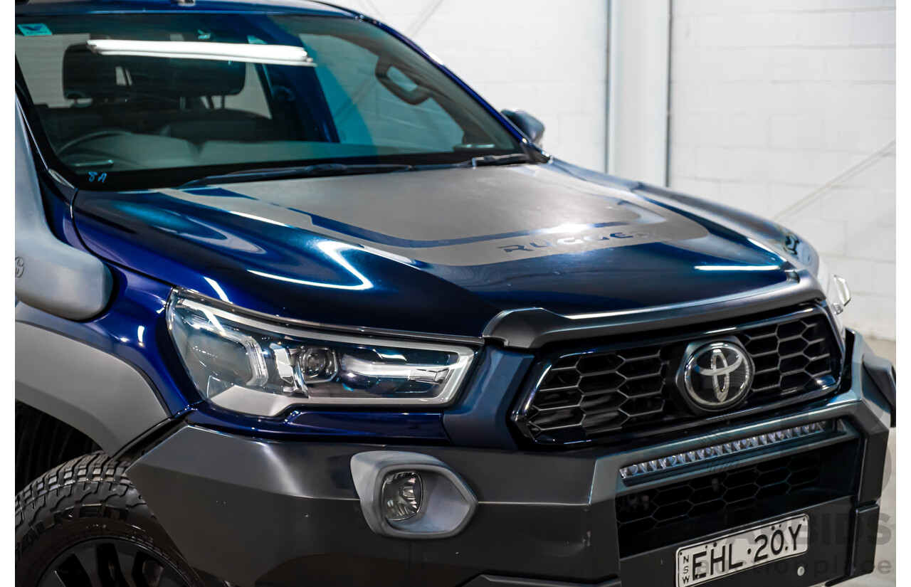 09/2020 Toyota Hilux RUGGED X (4x4) GUN126R Facelift 4d Double Cab P/Up Nebula Blue Turbo Diesel 2.8L