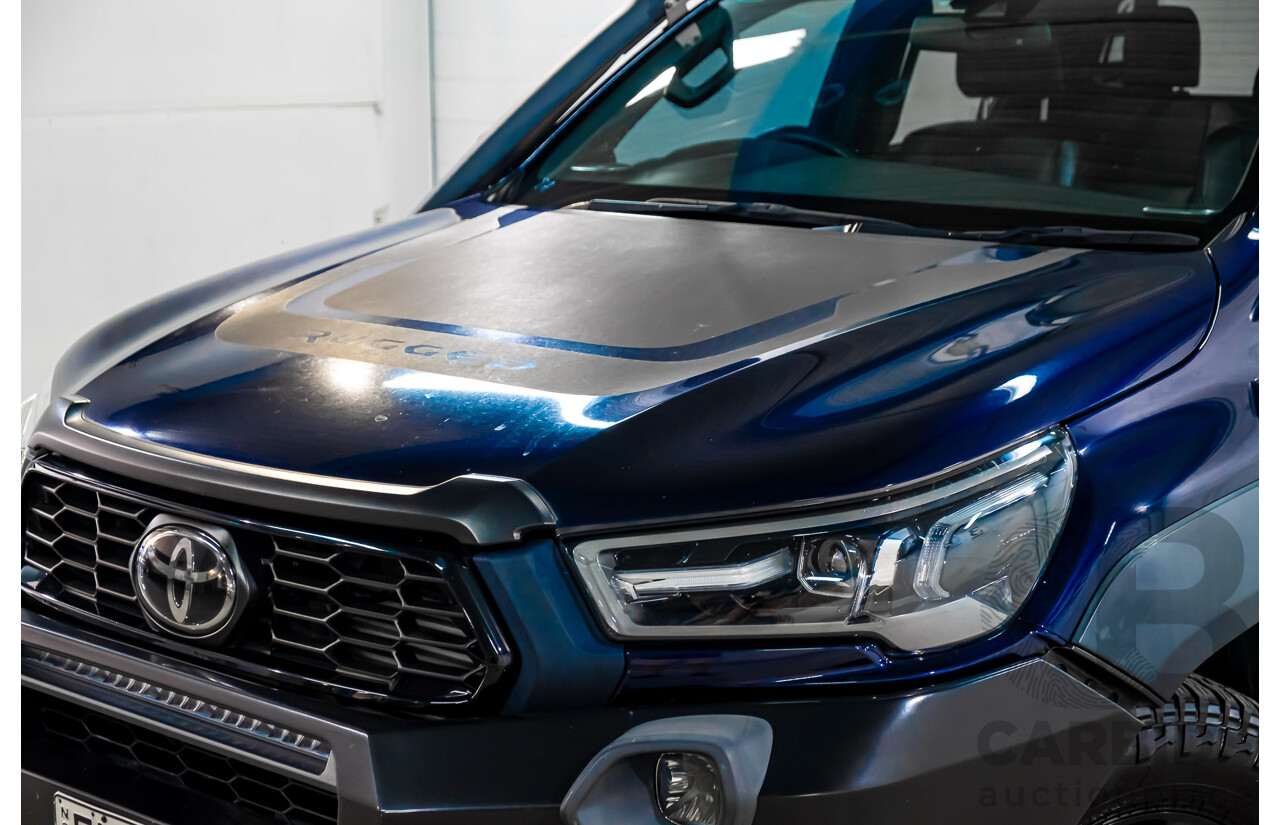 09/2020 Toyota Hilux RUGGED X (4x4) GUN126R Facelift 4d Double Cab P/Up Nebula Blue Turbo Diesel 2.8L