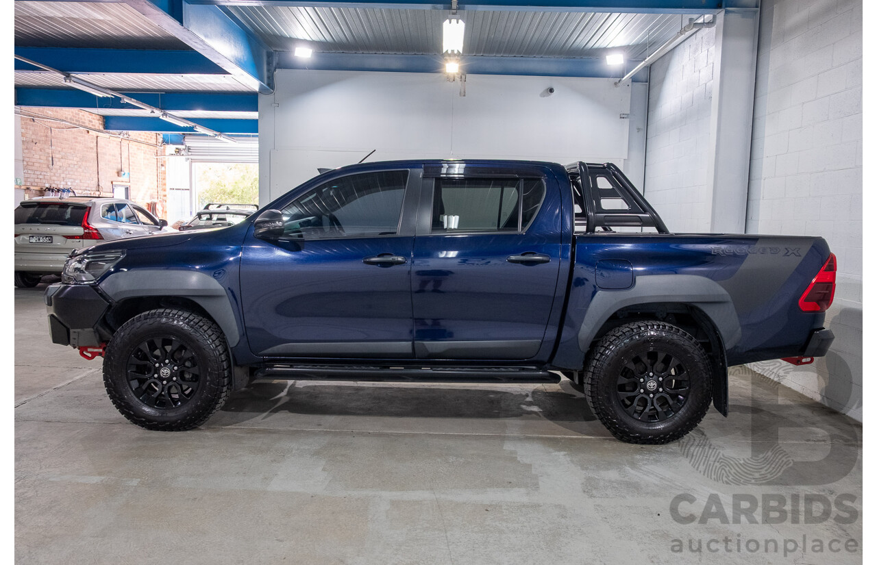 09/2020 Toyota Hilux RUGGED X (4x4) GUN126R Facelift 4d Double Cab P/Up Nebula Blue Turbo Diesel 2.8L