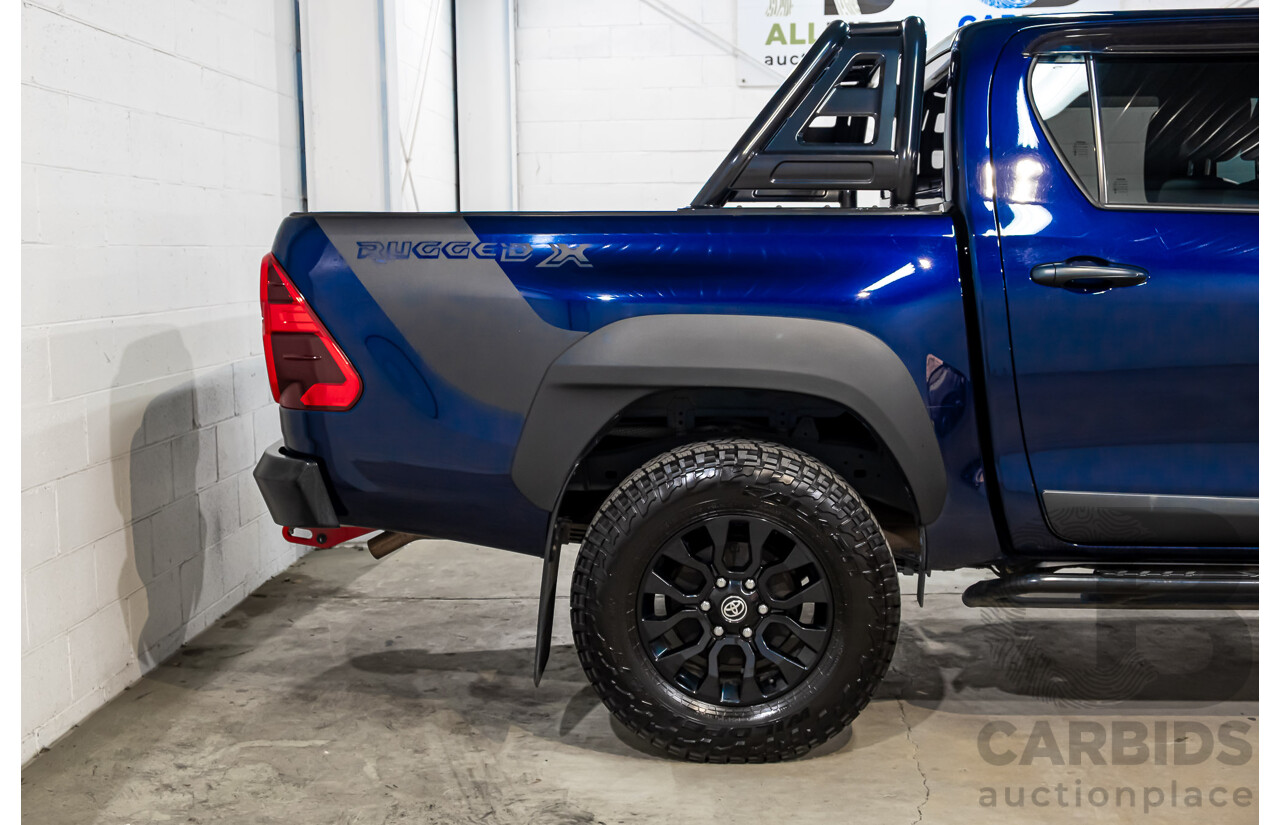 09/2020 Toyota Hilux RUGGED X (4x4) GUN126R Facelift 4d Double Cab P/Up Nebula Blue Turbo Diesel 2.8L