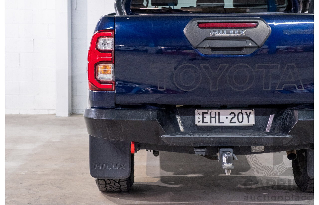09/2020 Toyota Hilux RUGGED X (4x4) GUN126R Facelift 4d Double Cab P/Up Nebula Blue Turbo Diesel 2.8L