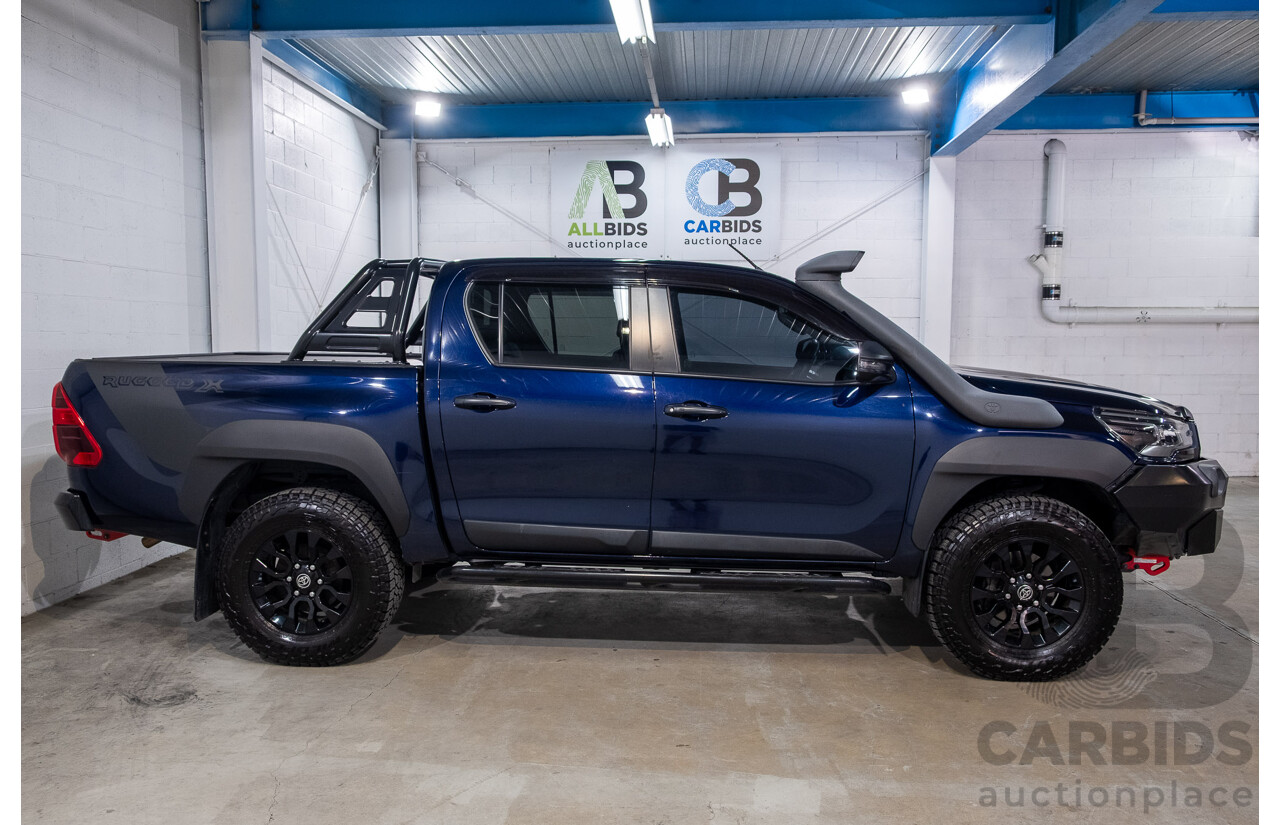 09/2020 Toyota Hilux RUGGED X (4x4) GUN126R Facelift 4d Double Cab P/Up Nebula Blue Turbo Diesel 2.8L