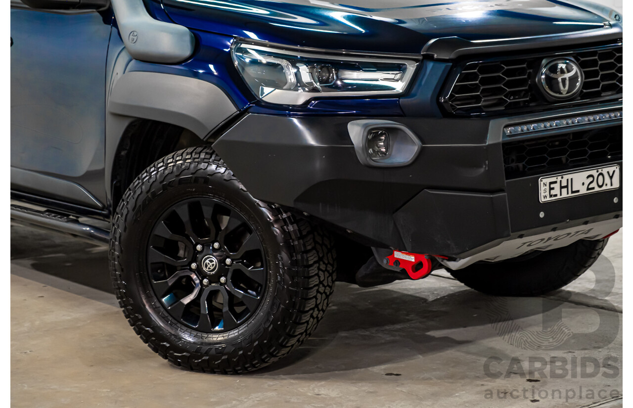 09/2020 Toyota Hilux RUGGED X (4x4) GUN126R Facelift 4d Double Cab P/Up Nebula Blue Turbo Diesel 2.8L