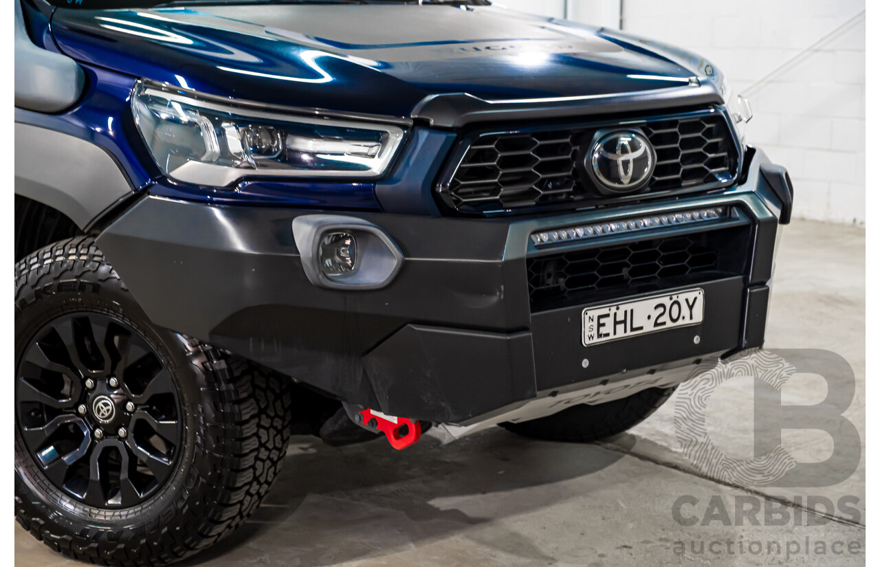 09/2020 Toyota Hilux RUGGED X (4x4) GUN126R Facelift 4d Double Cab P/Up Nebula Blue Turbo Diesel 2.8L